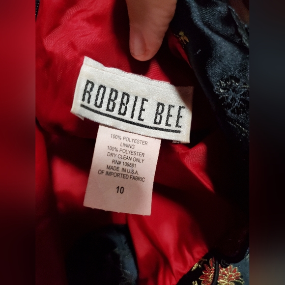 Vintage Robbie Bee Floral Print Japanese Style Dress sz 10 - Picture 8 of 8